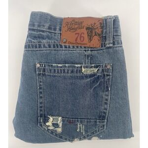 The Heritage By America 1776 Distillery Jeans Men's 38x34 Patchwork Distressed